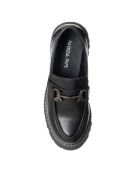 Mocassins en Cuir Nema noirs - Talon 5 cm