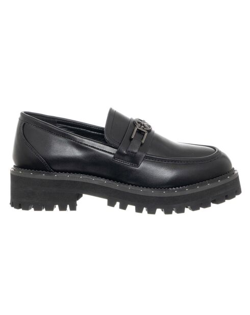 Mocassins en Cuir Lenie noirs