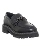 Mocassins en Cuir Lenie noirs