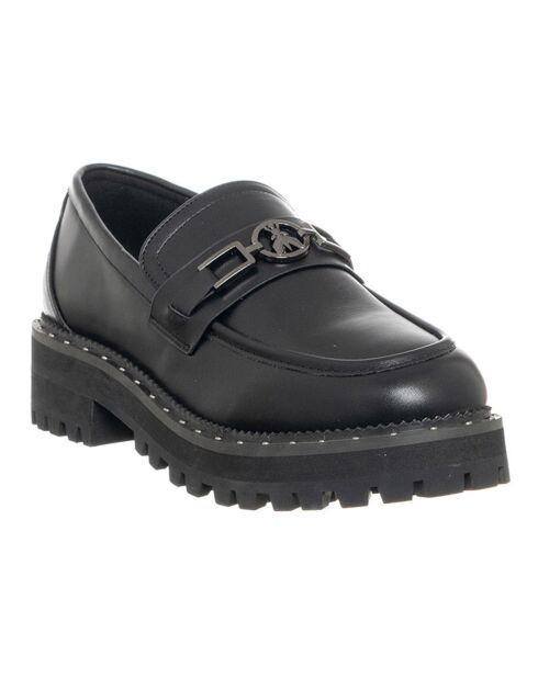 Mocassins en Cuir Lenie noirs