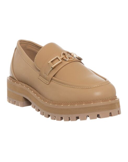 Mocassins en Cuir Calf beiges