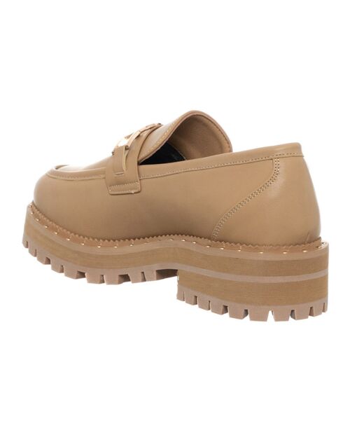 Mocassins en Cuir Calf beiges