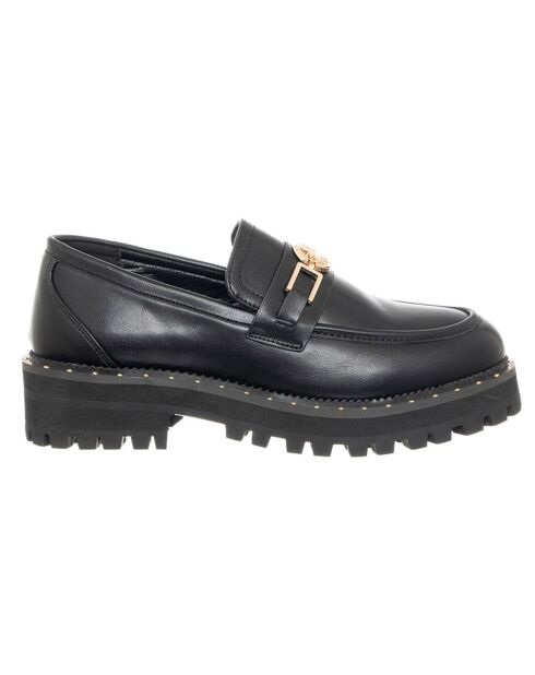 Mocassins en Cuir Dena noir/doré