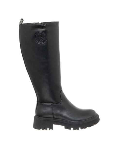 Bottes en Cuir Alice noires - Talon 5 cm