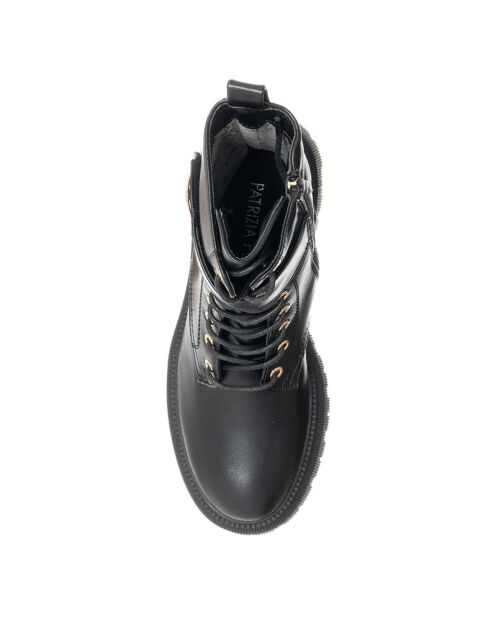 Boots en Cuir Evia noires - Talon 5 cm