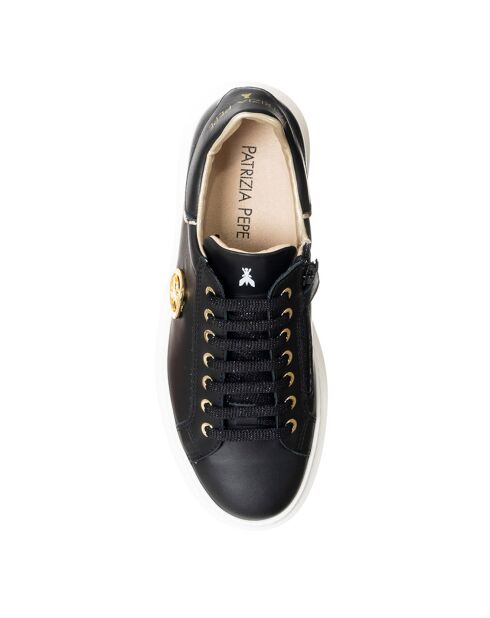 Sneakers en Cuir Orea noir/doré