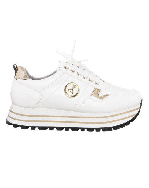 Sneakers en Cuir Elena blanches