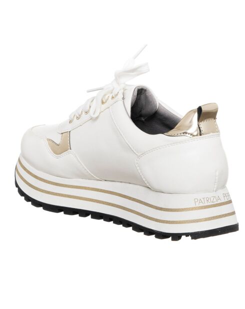 Sneakers en Cuir Elena blanches