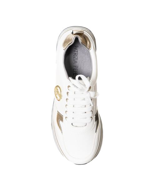 Sneakers en Cuir Elena blanches