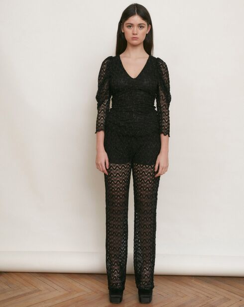 Top nero Farol Transparencia
