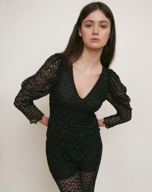 Top nero Farol Transparencia