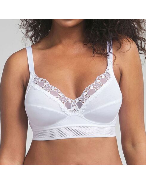 Feel Good Support BH ohne Bügel, weiß