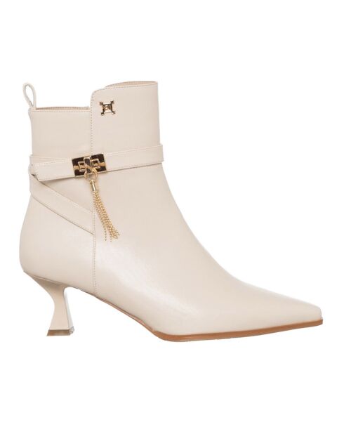 Bottines Minorque écrues - Talon 6 cm