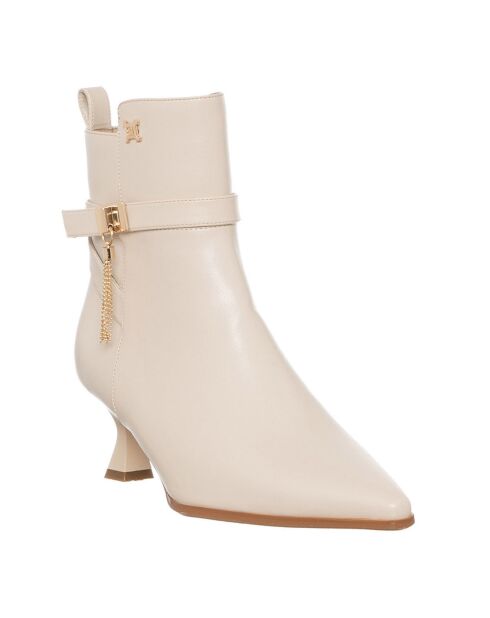 Bottines Minorque écrues - Talon 6 cm