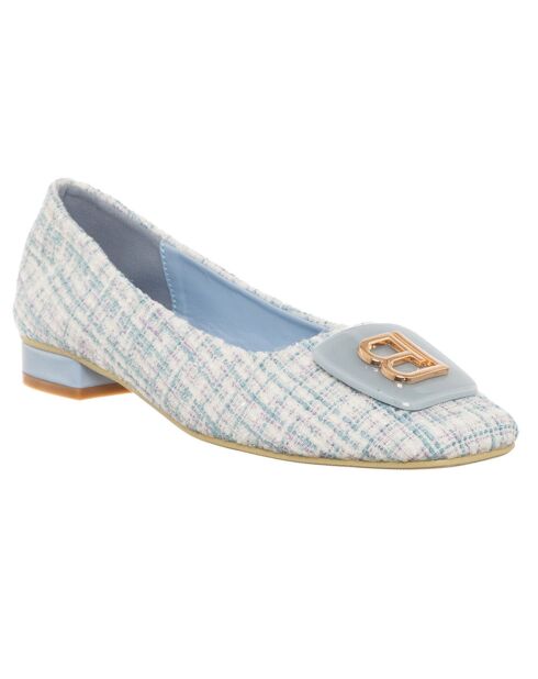 Ballerines Lysi bleu ciel/blanc