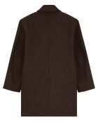 Manteau en Laine mélangée cacao