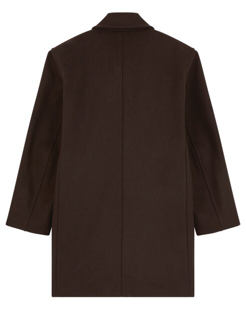 Manteau en Laine mélangée cacao