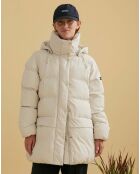 Doudoune à capuche sable
