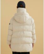 Doudoune à capuche sable
