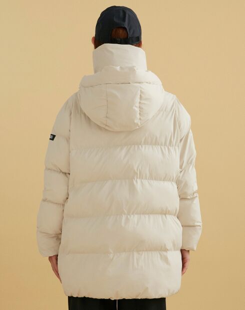 Doudoune à capuche sable