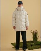 Doudoune à capuche sable