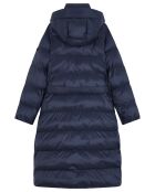 Doudoune longue ceinturée marine aigle