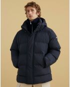 Doudoune courte à capuche noire