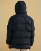 Doudoune courte à capuche noire