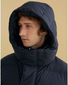 Doudoune courte à capuche noire