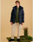 Doudoune courte à capuche noire