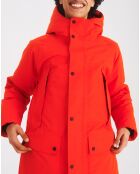 Parka à capuche Obimom tomato