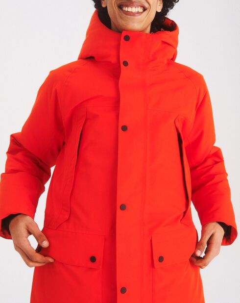 Parka à capuche Obimom tomato