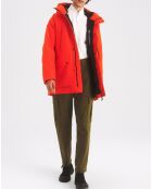 Parka à capuche Obimom tomato