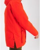 Parka à capuche Obimom tomato