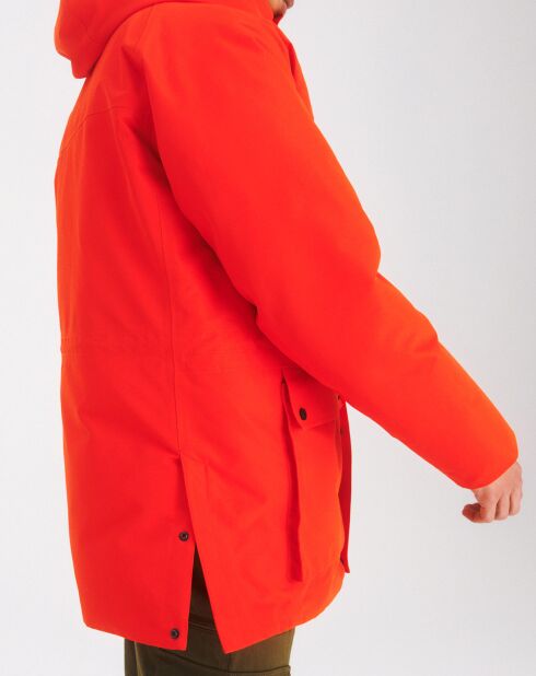 Parka à capuche Obimom tomato