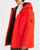 Parka à capuche Obimom tomato
