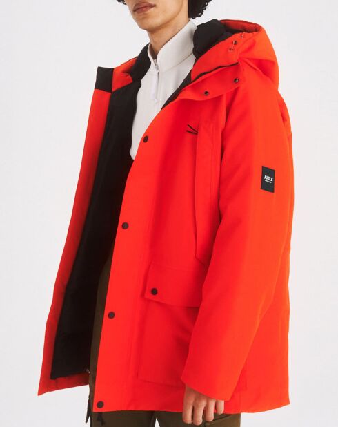 Parka à capuche Obimom tomato