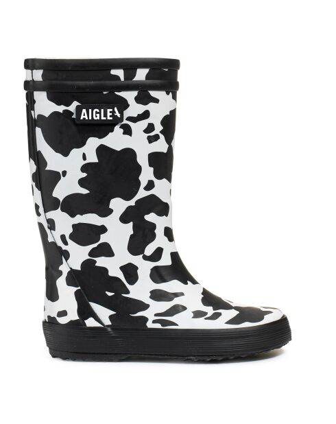 Bottes Lolly Pop Play2 High Cut imprimées vache noir/blanc
