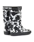 Bottes Lolly Pop Play2 High Cut imprimées vache noir/blanc