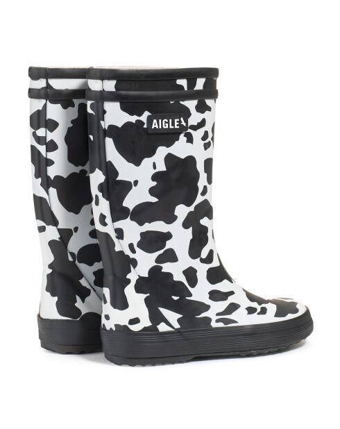 Bottes Lolly Pop Play2 High Cut imprimées vache noir/blanc