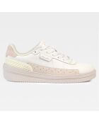 Baskets en Cuir Signature Ltr Low Cut blanc aigle