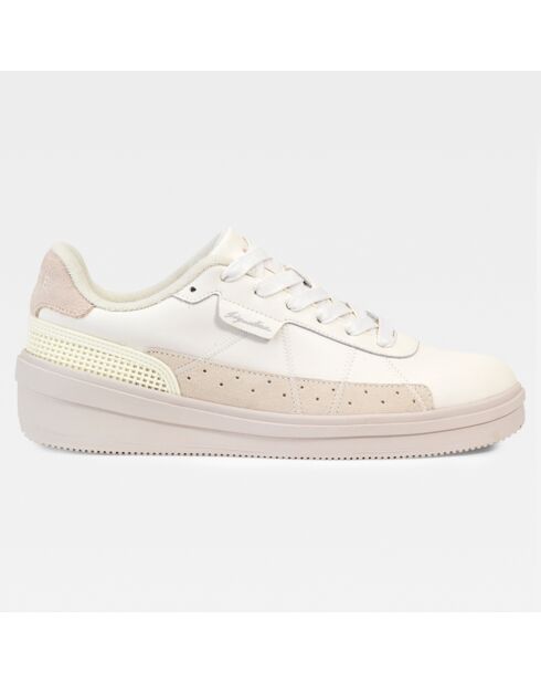 Baskets en Cuir Signature Ltr Low Cut blanc aigle