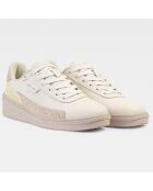 Baskets en Cuir Signature Ltr Low Cut blanc aigle