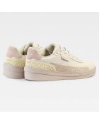 Baskets en Cuir Signature Ltr Low Cut blanc aigle