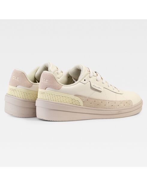 Baskets en Cuir Signature Ltr Low Cut blanc aigle
