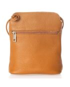 Sac bandoulière en Cuir Eva cognac - 20x10x22 cm