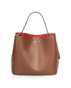 Borsa Vivian in pelle marrone - 27x13x22 cm