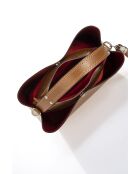 Borsa Vivian in pelle cognac - 27x13x22 cm