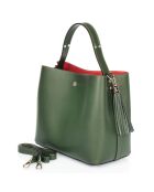 Grüne Vivian Lederhandtasche - 27x13x22 cm
