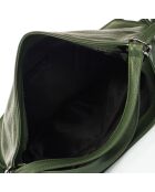 Borsa a tracolla Zoé in pelle verde - 42x10x32 cm